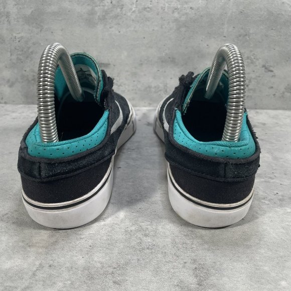 Nike Stefan Janoski GS Black Blue Skate Shoes Boy's Youth Size 4Y - 525104-013 - Picture 3 of 10